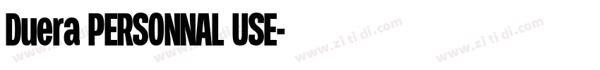 Duera PERSONNAL USE字体转换